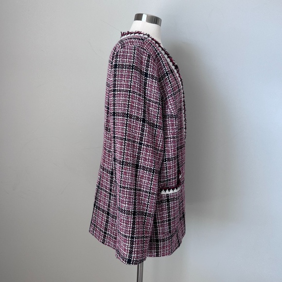 Eloquii Open Front Tweed Blazer Jacket Size 22 - Picture 14 of 16